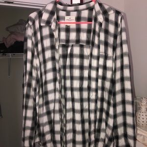 Black and white flannel